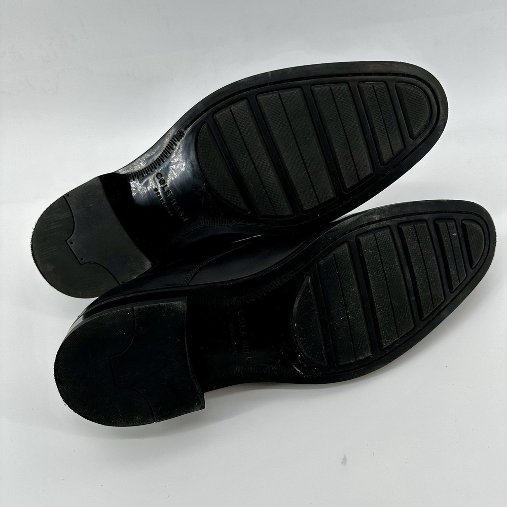 Cole Haan Mens Black Leather Cap Toe Derby Dress Shoes Grand.OS Size 9.5 M - Picture 8 of 11